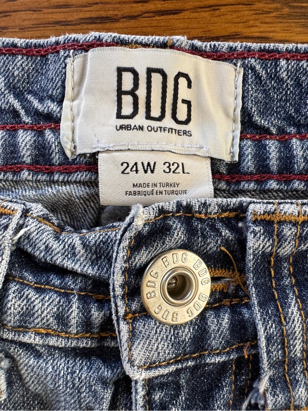BDG Women’s Relaxed Fit Baggy Jeans “Kayla” Urban Outfitters Size 24